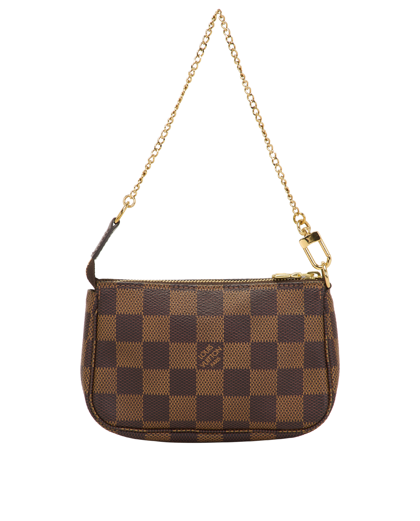 Mini Pochette Accessoires, &pound;495, Handbags, Brown, Canvas, Back view